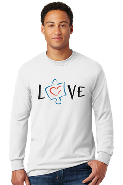 Image of Love, Autism Awareness - Gildan Softstyle® Long Sleeve T-Shirt