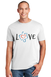 Image of Love, Autism Awareness - Gildan SoftStyle® Men's Short Sleeve T-Shirt